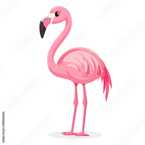 Pink Flamingo Illustration photo