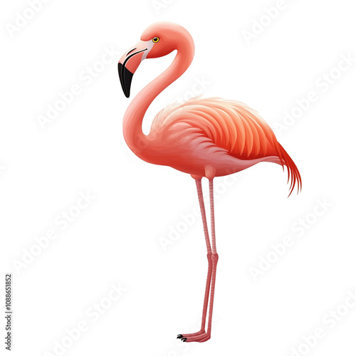 Pink Flamingo Standing Tall