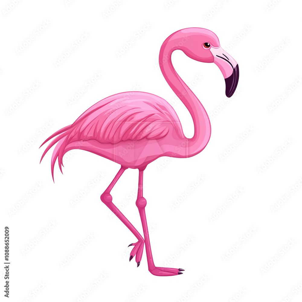 Fototapeta premium Pink Flamingo Illustration