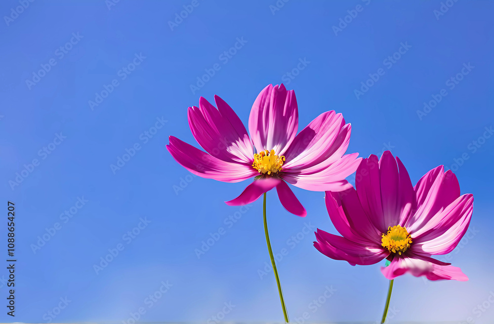 cosmos flowers in pink color cosmos flowers in pink color