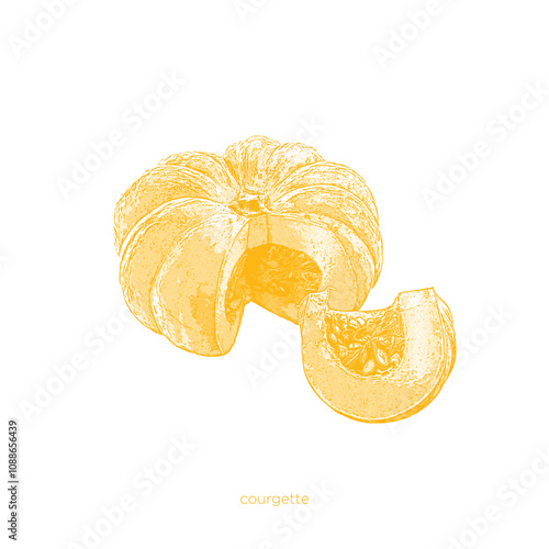 Halftone colorful concept vector fruits