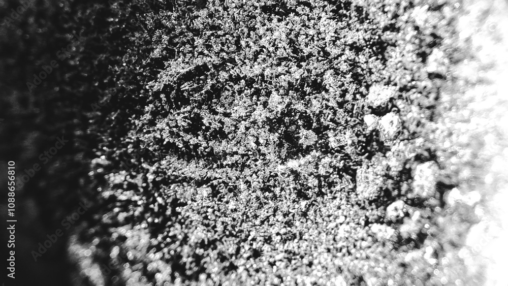 Close up of frost pattern. Colored Ice crystals or cold winter background. Close up of frost pattern. Colored Ice crystals or cold winter background.