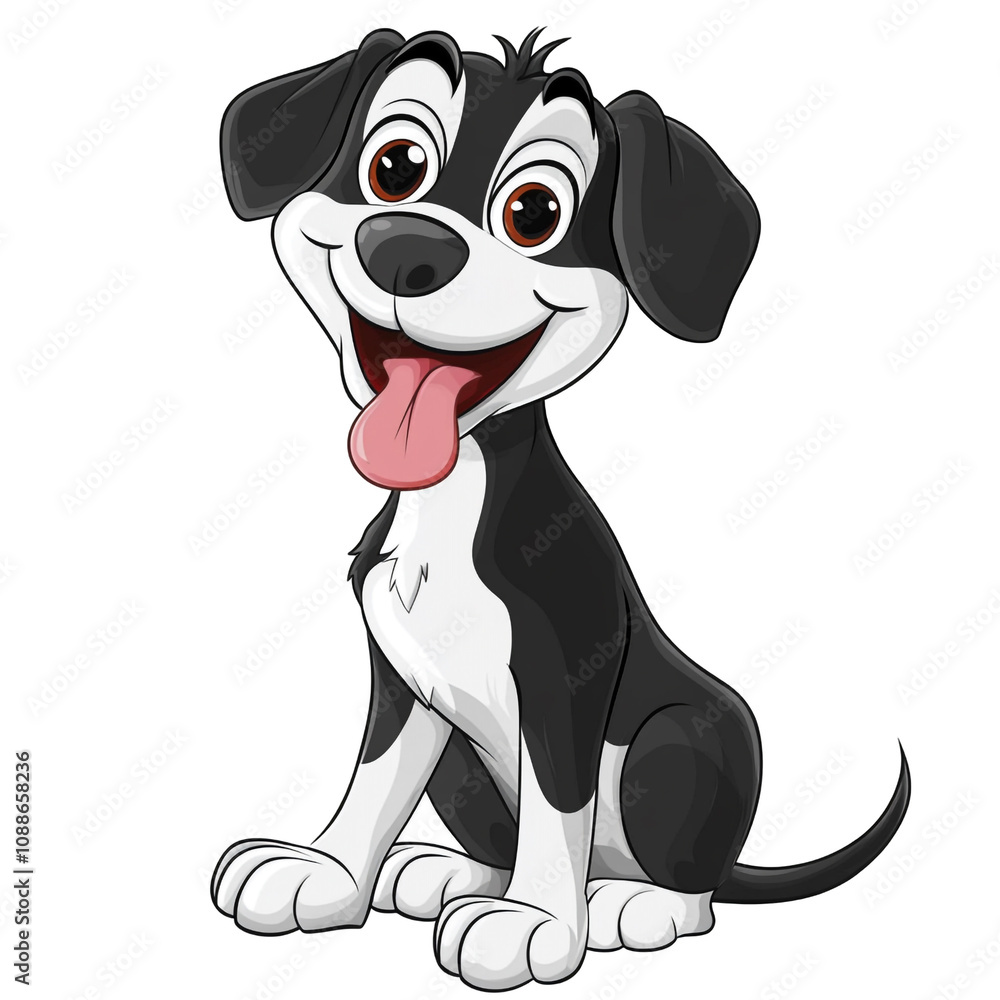 Fototapeta premium Happy Cartoon Dog