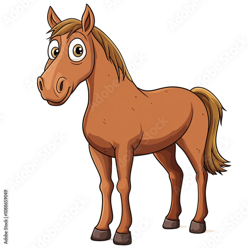 Cartoon Horse Illustration photo