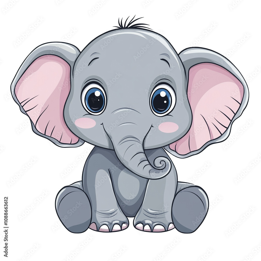 Cute Baby Elephant Cartoon Cute Baby Elephant Cartoon