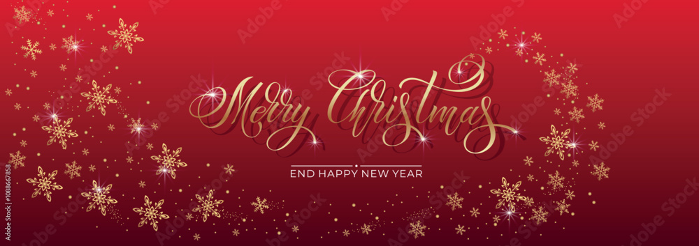 Merry Christmas and Happy New Year hand lettering calligraphy. Vector holiday illustration element. Typographic element for congratulations. Merry Christmas and Happy New Year hand lettering calligraphy. Vector holiday illustration element. Typographic element for congratulations.