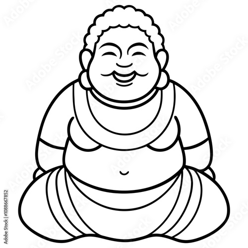 cartoon chinese buddha
