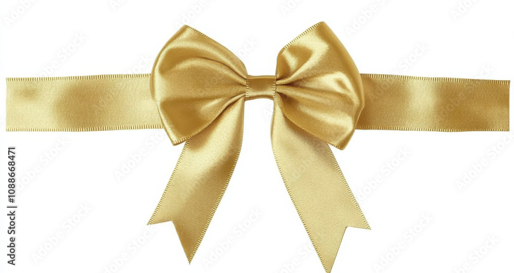 shiny gold ribbon bow with long tails, perfect for gift wrapping or decoration. Its elegant design adds touch of luxury to any present or event shiny gold ribbon bow with long tails, perfect for gift wrapping or decoration. Its elegant design adds touch of luxury to any present or event