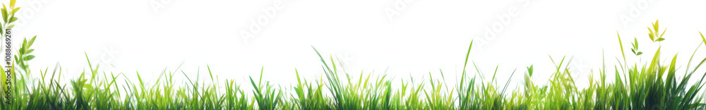 Lush green grass with delicate blades swaying gently in breeze, creating serene and peaceful atmosphere. Perfect for nature themed projects Lush green grass with delicate blades swaying gently in breeze, creating serene and peaceful atmosphere. Perfect for nature themed projects