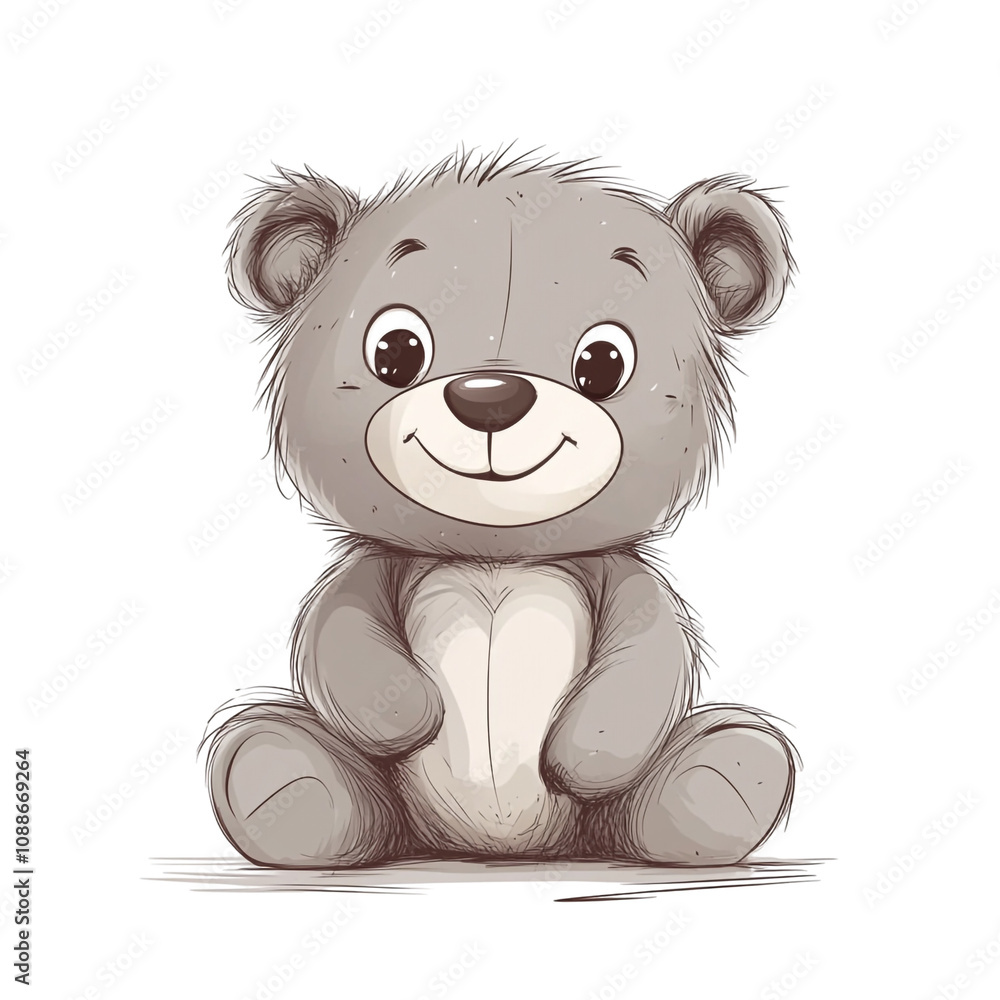 Obraz premium Cute Teddy Bear Illustration
