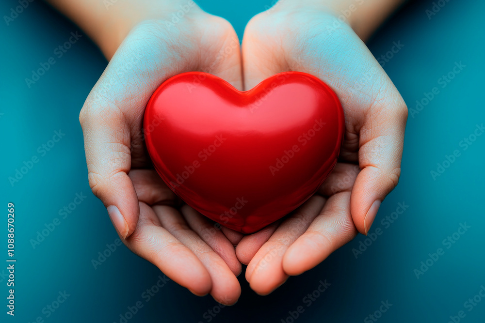 Support and compassion expressed through hands offering a heart symbol representing love and care for others in a heartfelt moment of connection Support and compassion expressed through hands offering a heart symbol representing love and care for others in a heartfelt moment of connection