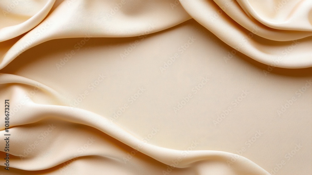 Obraz premium Soft Beige Linen Background Texture for Design Projects