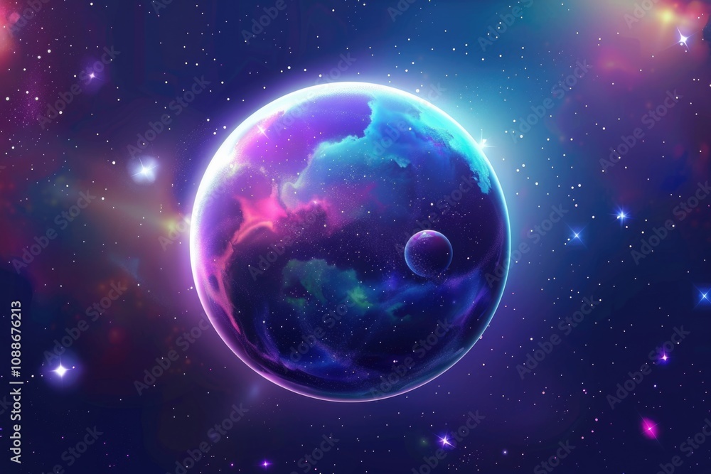 Space Font. Modern Alphabet and Symbol Lettering with Text Effects Space Font. Modern Alphabet and Symbol Lettering with Text Effects