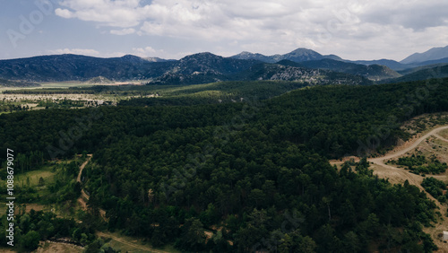 view of Dedegol Tepesi Mountain in Turkey photo