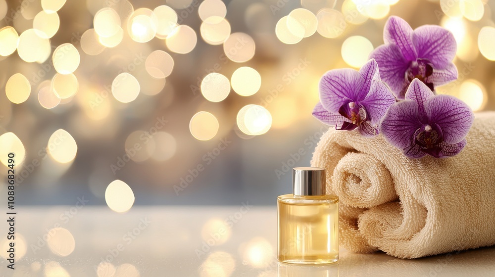 Spa Treatment with Soft Products and Floral Accents Spa Treatment with Soft Products and Floral Accents