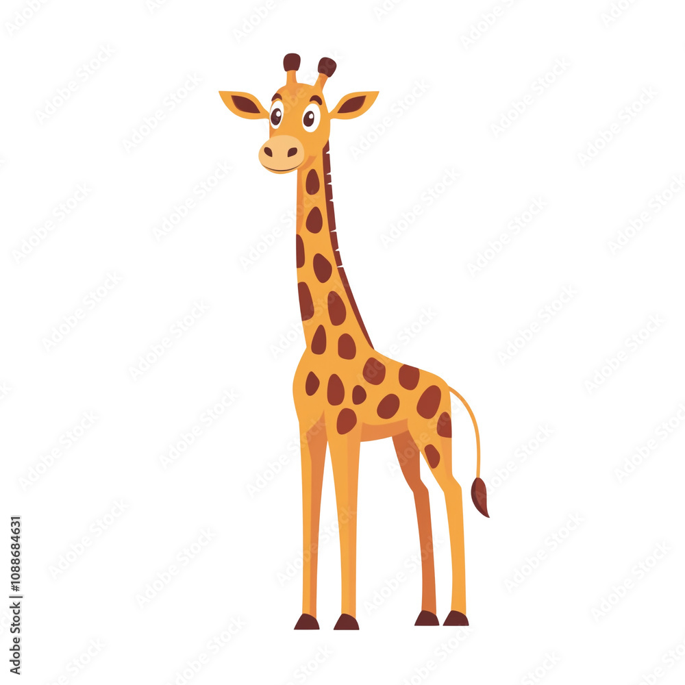 Obraz premium Cute Cartoon Giraffe