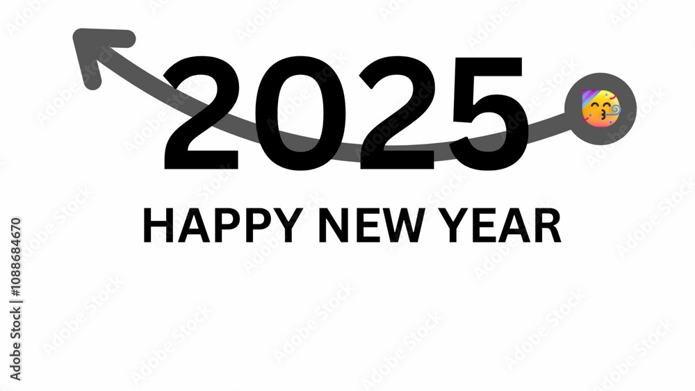 Fototapeta premium happy new year 2025 image