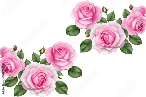 Vector beautiful flower design