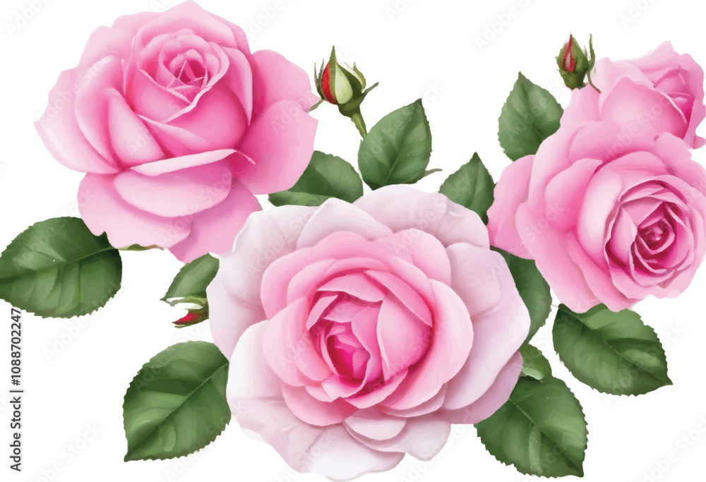 Naklejka premium Vector beautiful flower design