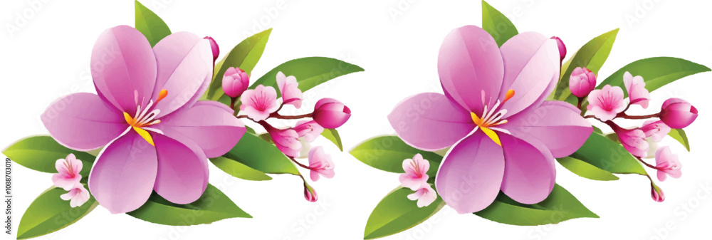 Fototapeta premium Vector beautiful flower design