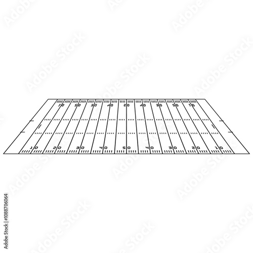 American Football Field icon vector. Coaching Players Diagram illustration sign. American Football symbol or logo. 