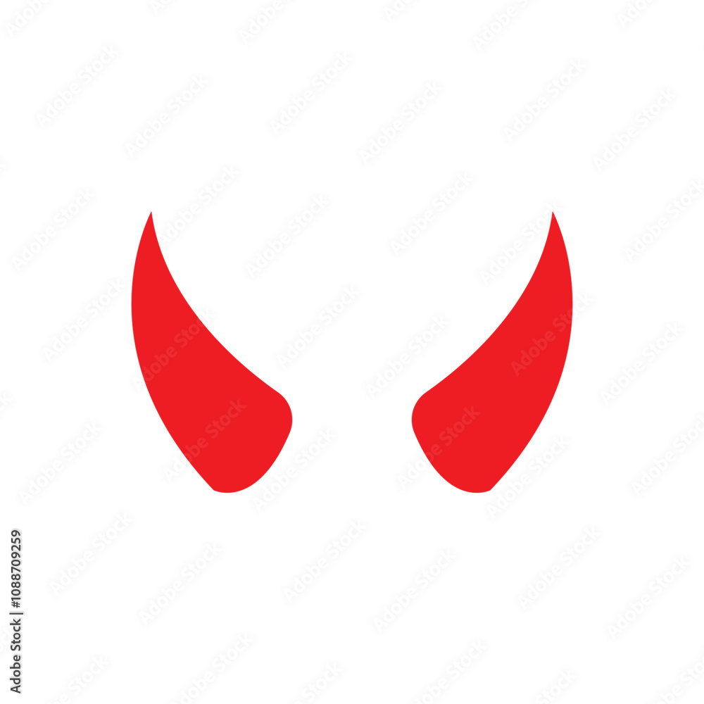 Devil horn Vector icon design illustration Template Devil horn Vector icon design illustration Template