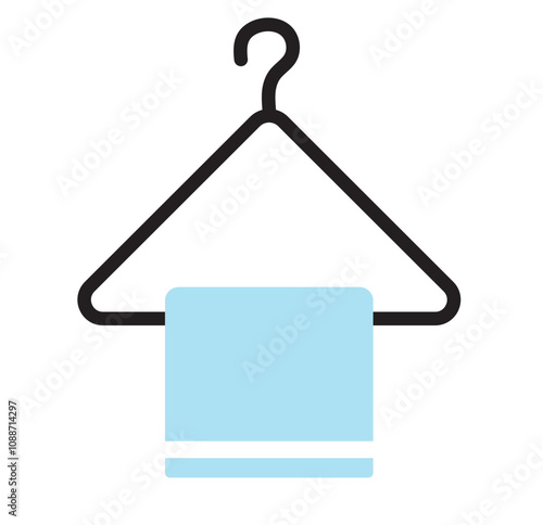 towel  vector icon set