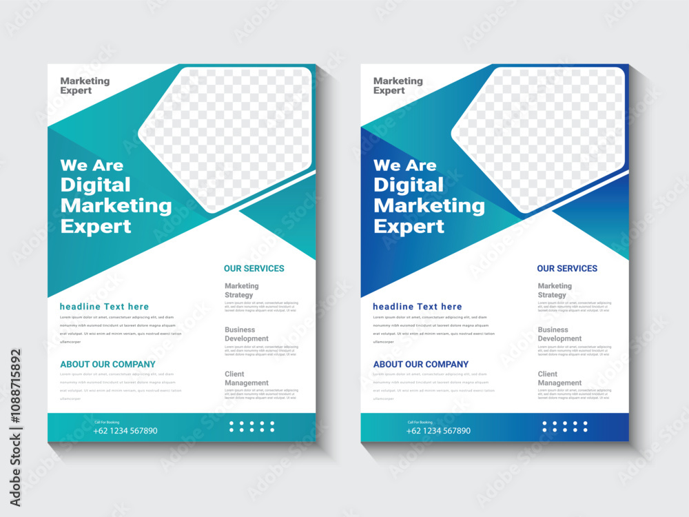 Business flyer template design Business flyer template design