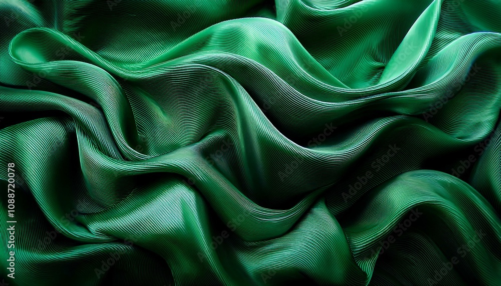 Obraz premium velvet green backgrounds silk