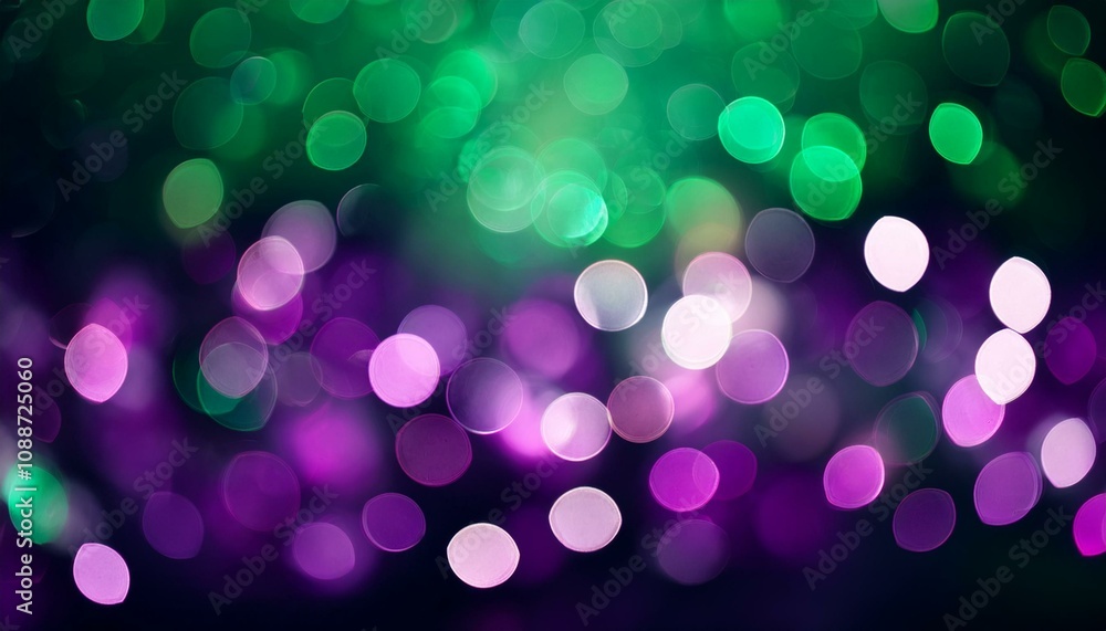 abstract colorful green and purple bokeh on dark background abstract colorful green and purple bokeh on dark background
