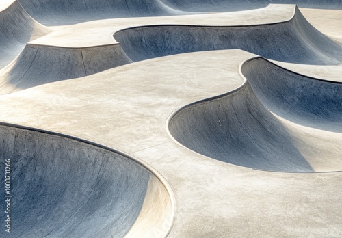 Concrete Waves: Abstract Skatepark Design