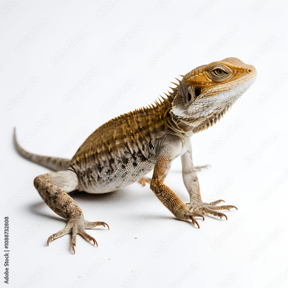 Naklejka premium bearded dragon lizard