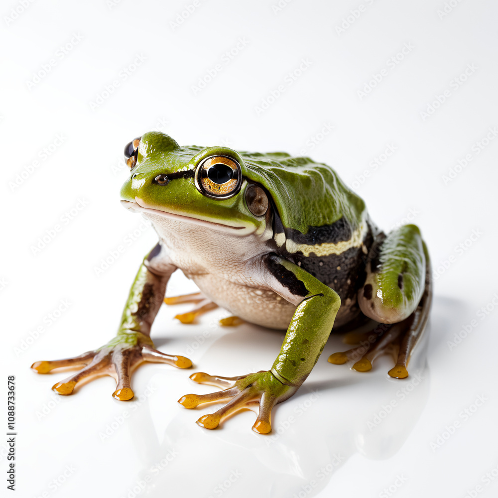 Obraz premium frog on white background