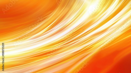 A vibrant abstract image showcasing swirling lines of gold and orange with a dynamic blend, creating a feeling of warmth and energy.