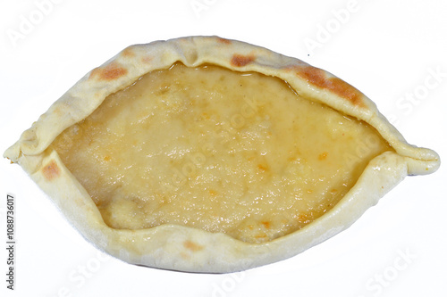 Chakhtoura pie with honey, A sweet baked pastry of soaked with honey, baked in the oven then covered with sweet sugary syrup and honey, shakhtoura dessert shakhtora, sweet pie ready to be served photo