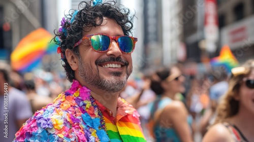 Proud LGBTQ families participating in events that celebrate their unique journeys photo