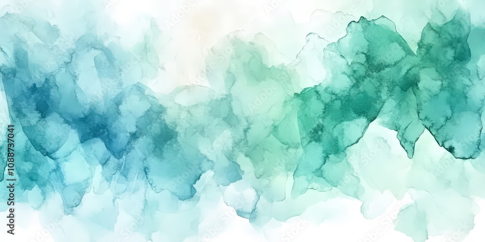 Soft Abstract Watercolor Background in Shades of Blue and Green, Perfect for Creative Projects, Designs, Prints, and Artistic Applications Soft Abstract Watercolor Background in Shades of Blue and Green, Perfect for Creative Projects, Designs, Prints, and Artistic Applications