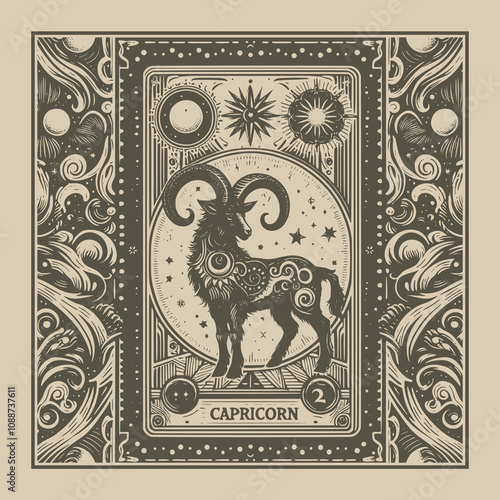 capricorn zodiak ouija tattoo collection
