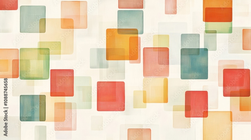 A minimalist digital abstract design with geometric squares arranged in a clean pattern A minimalist digital abstract design with geometric squares arranged in a clean pattern