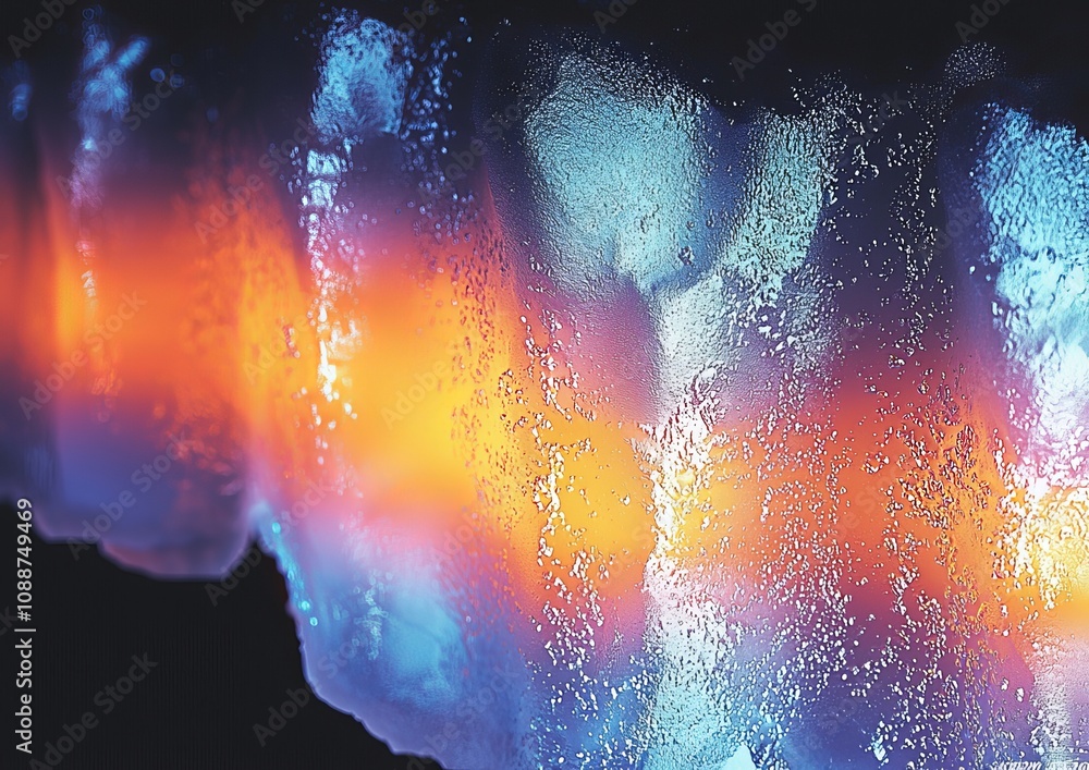 Obraz premium A mint, pink, and black abstract digital glitch art background texture with interlaced distortion effects. Retro cyberpunk poster design. Retro rave aesthetic.