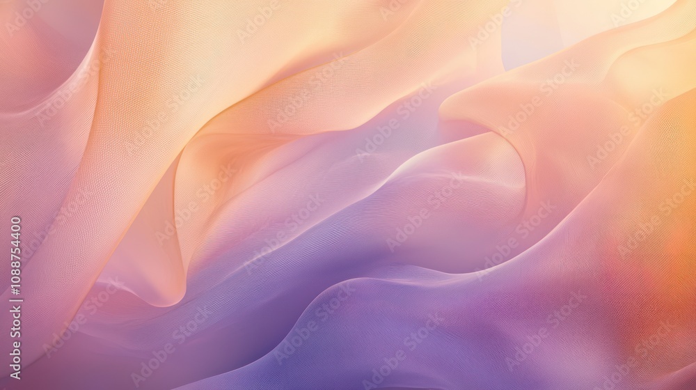 Fototapeta premium A serene cosmic abstract composition with soft gradients and ethereal shapes, perfect for relaxation