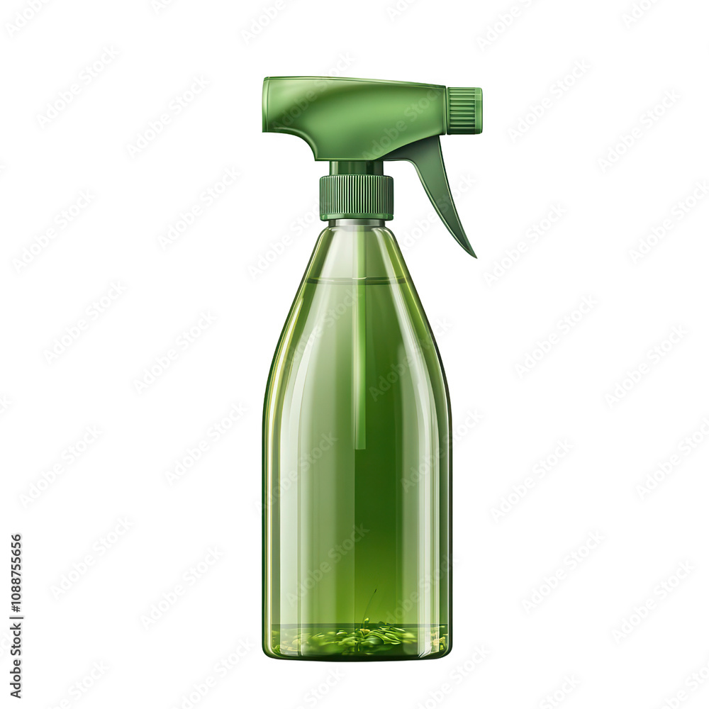 A green spray bottle with a nozzle, perfect for cleaning, gardening, or home use. Modern design for eco-friendly solutions. A green spray bottle with a nozzle, perfect for cleaning, gardening, or home use. Modern design for eco-friendly solutions.