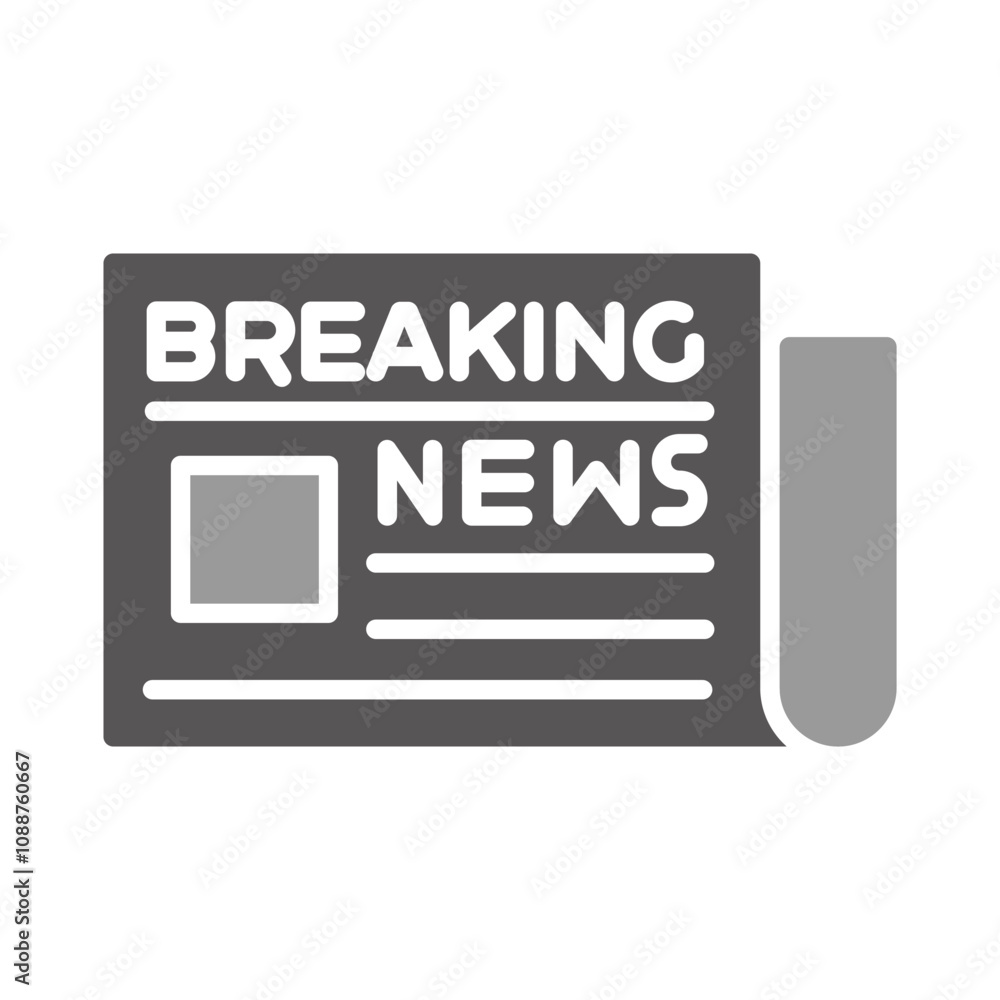 Breaking News Vector Icon