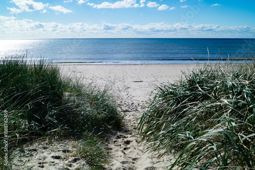 an der Nordsee in Hvidbjerg Strand Westjütland