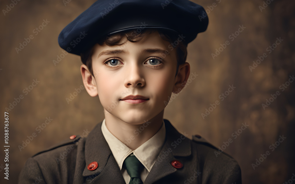 Young schoolboy in a 1900 French school Young schoolboy in a 1900 French school