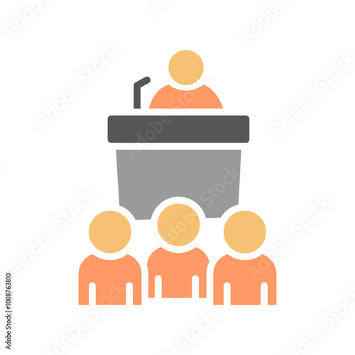 Press Conference Vector Icon