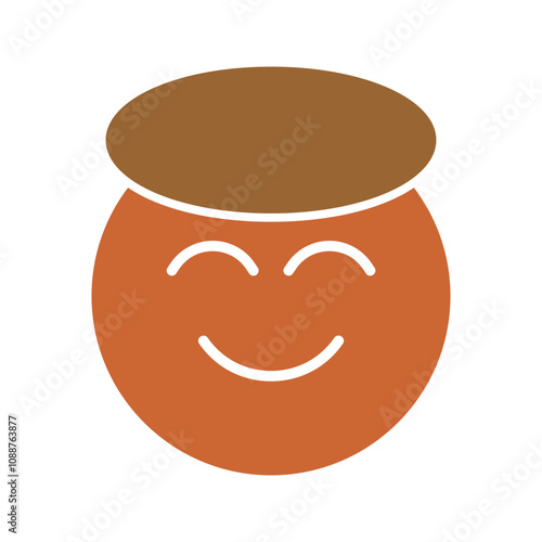 Smiling Face with Halo Vector Icon
