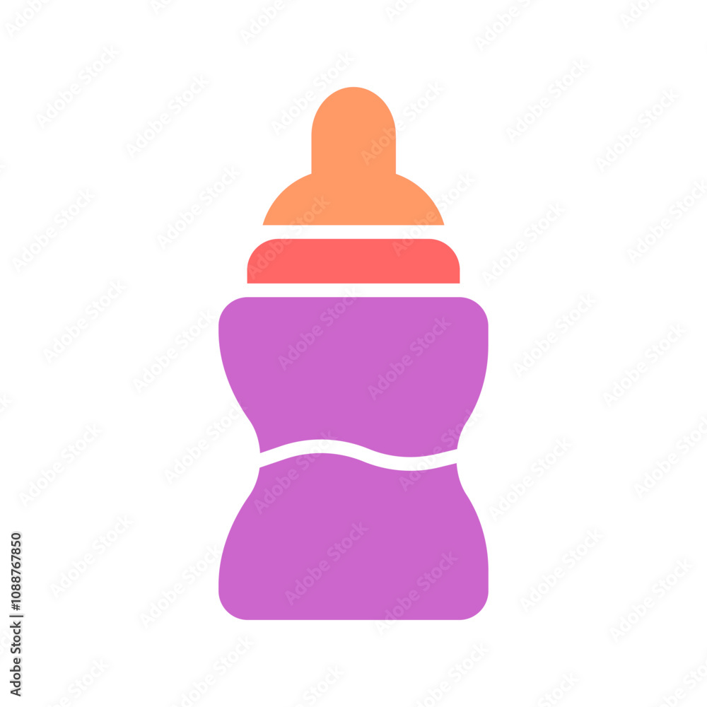 Fototapeta premium Bottle Feeding Vector Icon