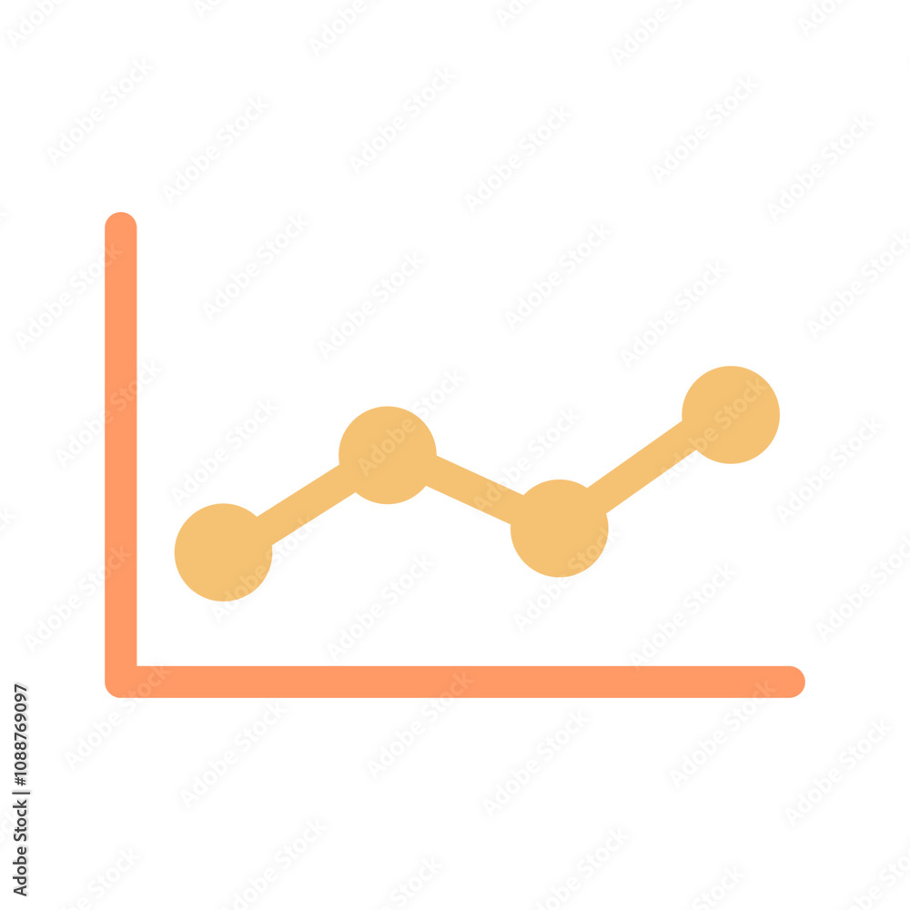 Line Chart Vector Icon