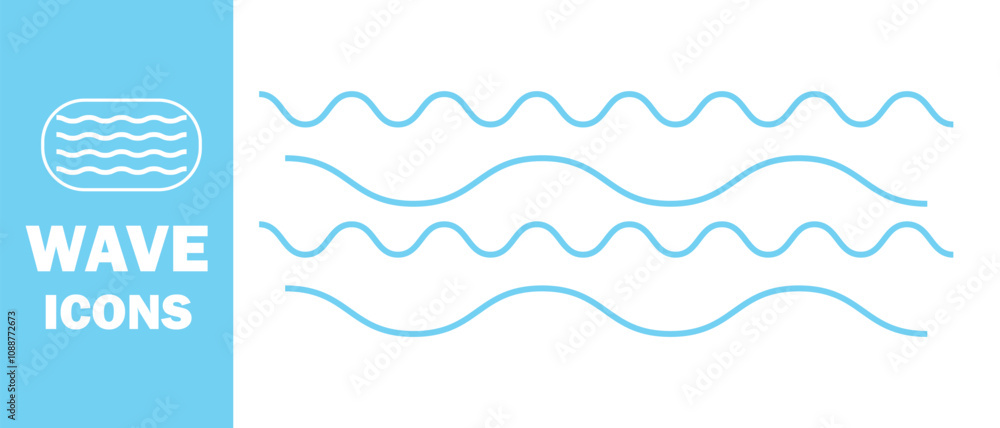 Wave icon. flat and simple wave vector. vector illustration. Wave icon. flat and simple wave vector. vector illustration.